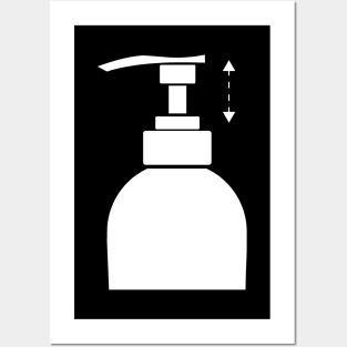 Pump Bottle Silhouette Posters and Art